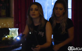 Lesbian Nymphos Alina Lopez & Kristen Scott Devour Each Other’s Pussies