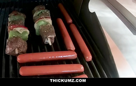 Hot Latina Blows And Fucks A Black Meat Pole Outdoors