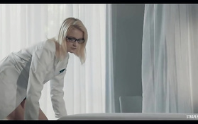 Lesbians In Pantyhose And Heels Fucking On The Table