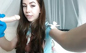 Sweet Nurse Is Showing Us Her Boobies