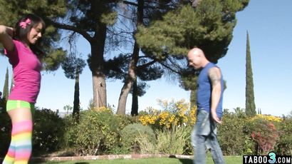 Handstand Practice Ends On Penis Outdoor