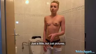 Public Agent Multiple Orgasms As Tight Pussy Stretched In Public Toilet