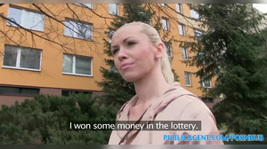 PublicAgent Married Ash Light Haired Takes Cash For Plow Out