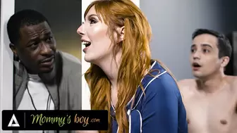 MOMMY’S BOY   Pervert MILF Teacher Lauren Phillips Takes 18yo Student’s Cock, Then Gym Teacher’s BBC