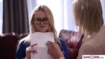 Lesbian Teachers Having Foursome Meeting