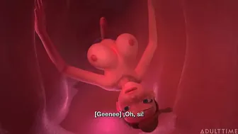 3DGSPOT   Small Trans Fucks Big Bodied Trans! SPANISH SUBS! 3D CARTOON!