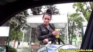 Stranded Czech Amateur With Pierced Pussy Gets Slammed