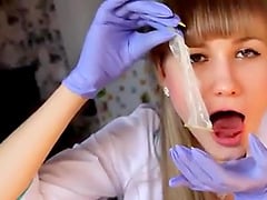 Good Blowjob From Russian Nurse With Condom