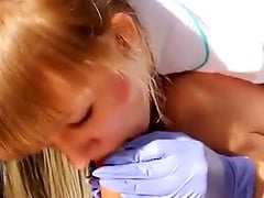 Good Blowjob From Russian Nurse With Condom