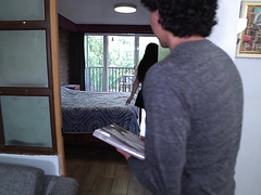 Busty Latina Teacher In Glasses Seduces Student With Book Tease