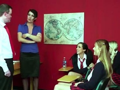 Dirty Brunette Milf Sucks And Rides Big Bazooka In Group Sex