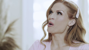 Youngster Kisses Big Milf S Boobs