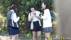 Asian 18 Year Olds Pee Outside