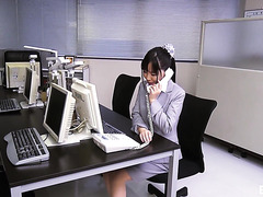 Most Diligent Japanese Workaholics Fuck In The Office After A Long Day At Work