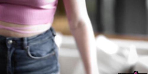 Teen Virgin BBW Stepdaughter Eliza Eves Devirginized By Big Cock Stepdad