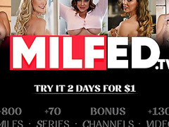 Mature Pussy Of This Busty Curvy Blonde MILF Craves For Her Step Son’s Strong Cock