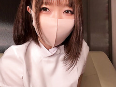 Sexy Tiny Slim Japanese Nurse Likes To Play With Her Cute Small Boobies And Sharp Nipples