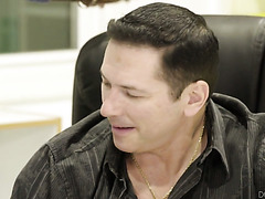 Osa Lovely Gets Her Ebony Pussy Fucked By White Coworker At Office