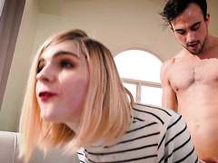 Super Busty Transsexual Teacher Nadia Love Fucks Russian Student