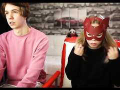 Bf Shows Off His 18 Yo Babe’s Small Tits On Live Webcam Show