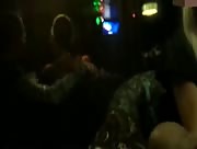 Public Cock Stroking In Restaurant!