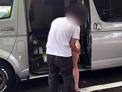 Slutty Japanese MILF Is Sucking And Riding A Young Guy’s Cock Outdoors