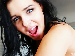 Brunette Chick Enjoys Big Dick Smashing Her Pussy In A Trailer