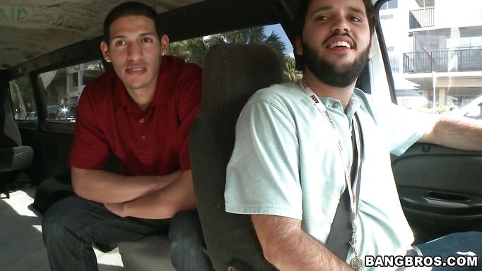 Hot Chicks Paied To Get On The Bang Bus