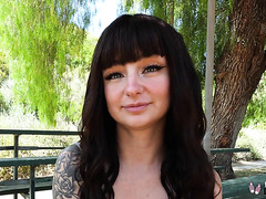 Tattooed Stevie Moon’s Juicy Pussy Pounded In Public