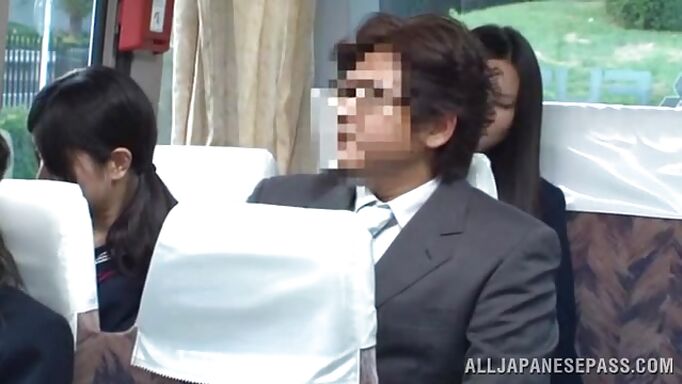 Innocent Schoolgirl Has A Shameful Bus Ride