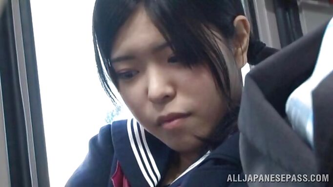 Innocent Schoolgirl Has A Shameful Bus Ride