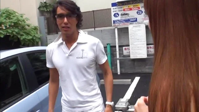 Long Haired Asian Redhead Kokomi Sakura Seduces A Guy In A Car 2