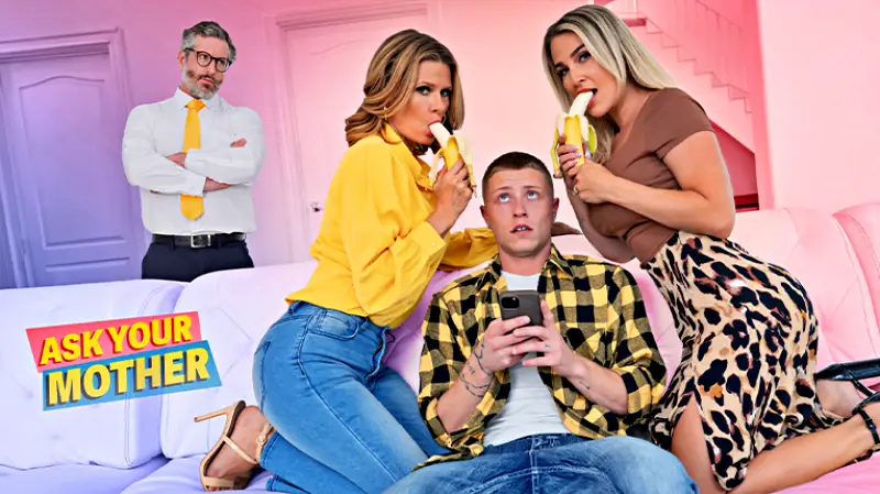 Two Milfs For A Distracted Young Boy