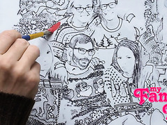 Christmas Step Family Group Fuck With Teen Stepdaughters In Cosplay