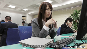 Office Japanese Girl Blowjob