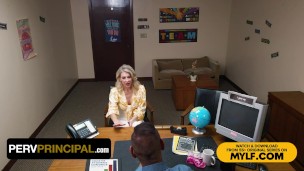 Big Titted Step Mom Gigi Dior Bends Over The Teacher's Desk To Save Her Step Son   Perv Principal