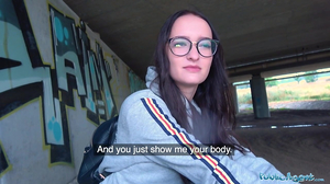 Public Agent Warm Czech Fury Rage Under Public Bridge After Inhaling Jizm Pump