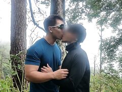 Asian Abs   Outdoor Blowjob Show !