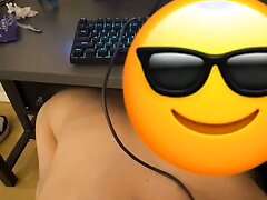 Headlock Blowjob Under The Desk