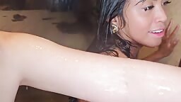 Ember Snow, Suki Sin   Wet Asian Sluts GG Pussy Sucking Orgasm In The Shower