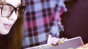 Sexy Young Teen With Hairy Pussy Milena A Showing Snatch Close Up