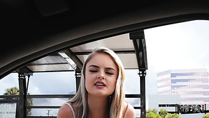 After Fingering In The Car Naughty Gal Lexie Fux Is Pounded Doggy Hard