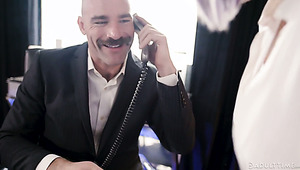 Ardent Purple Haired BBW Is Properly Fucked Doggy By Aroused Charles Dera