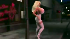 Dirty Babe With Huge Tits And Big Strapon Fucks Fucks Busty Blonde In Bathroom