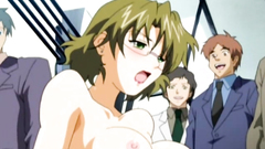 Busty Slut Covered With Cum In Public Train