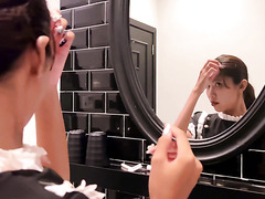 Petite Asian Maid Helps Her Boss Get Well With A Nice Handjob And Blowjob