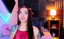 Cute Babe Plays Her Small Tits And Dildo