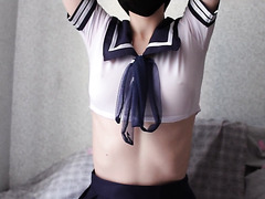 Slim Teen In School Uniform Flashes Her Tiny Thong While Pulling Up Stockings Oh Her Sexy Legs