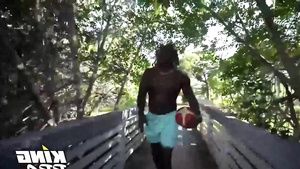 Ebony Bombshell Outdoor Sex