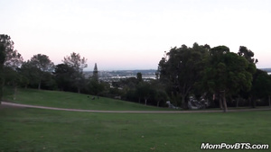 Public POV Blowjob And Pussy Flashing With Big Boobed Blonde Milf